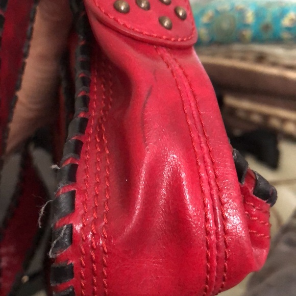 BCBG *COLLECTORS*handbag in RED with Black trim. - Picture 9 of 15